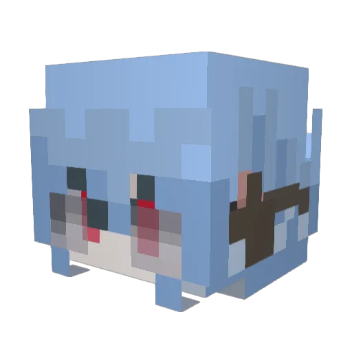 xenevy Minecraft avatar head, 3D render