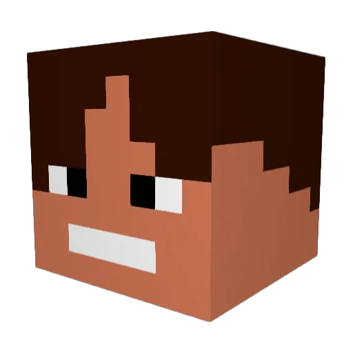 xenew7 Minecraft avatar head, 3D render