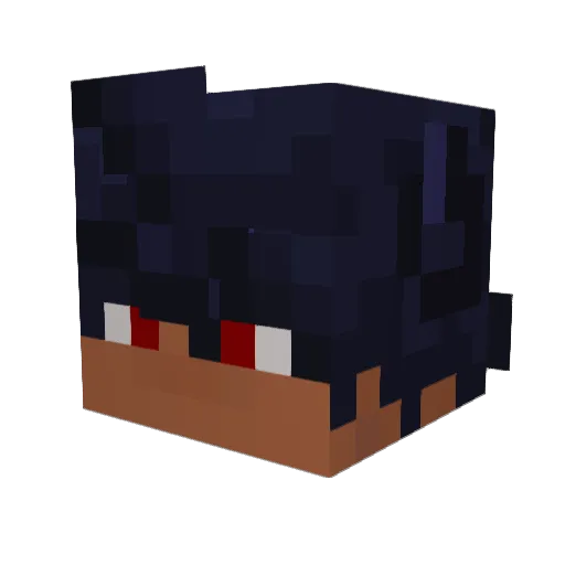 xenoghast Minecraft avatar head, 3D render