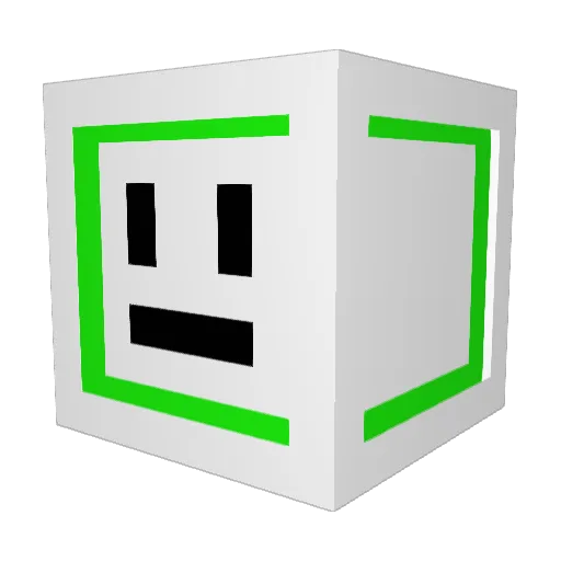 xenonede Minecraft avatar head, 3D render