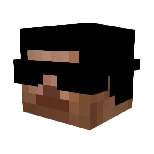 xenophungus Minecraft avatar head, 3D render