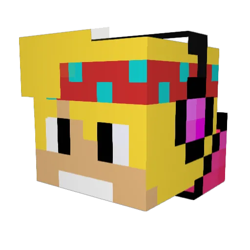 xenosgames Minecraft avatar head, 3D render