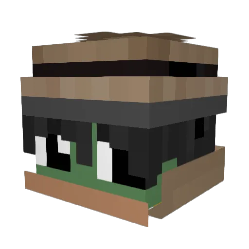xenox969 Minecraft avatar head, 3D render