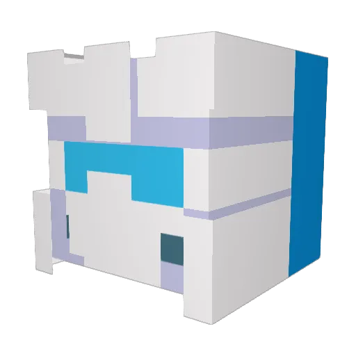 xensauce Minecraft avatar head, 3D render