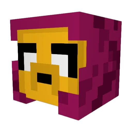 xentah Minecraft avatar head, 3D render