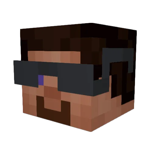 xentany Minecraft avatar head, 3D render