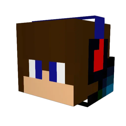 xeonblade Minecraft avatar head, 3D render