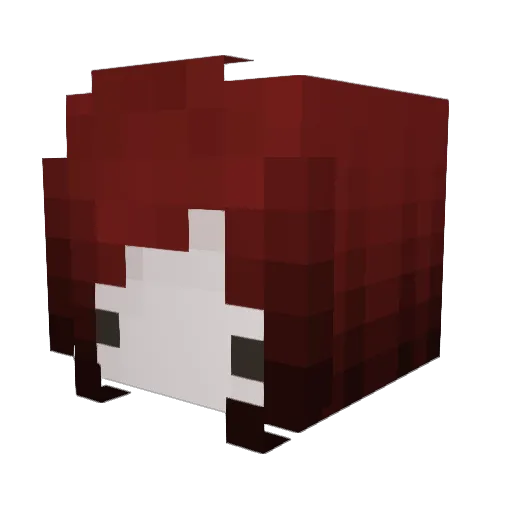 xeoria Minecraft avatar head, 3D render