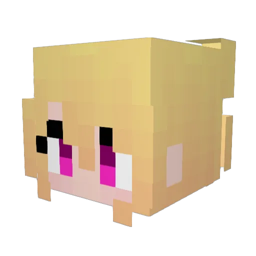 xepofty Minecraft avatar head, 3D render