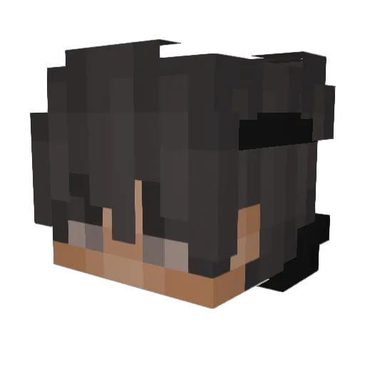 xeqf Minecraft avatar head, 3D render