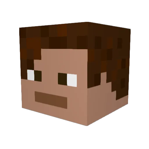 xerik123 Minecraft avatar head, 3D render