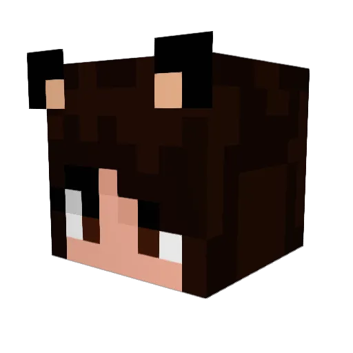 xerinRin Minecraft avatar head, 3D render