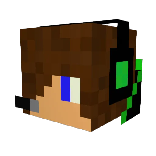 xerius99 Minecraft avatar head, 3D render