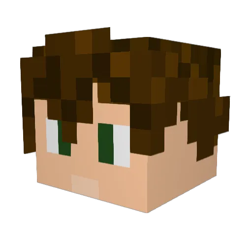 xero169 Minecraft avatar head, 3D render