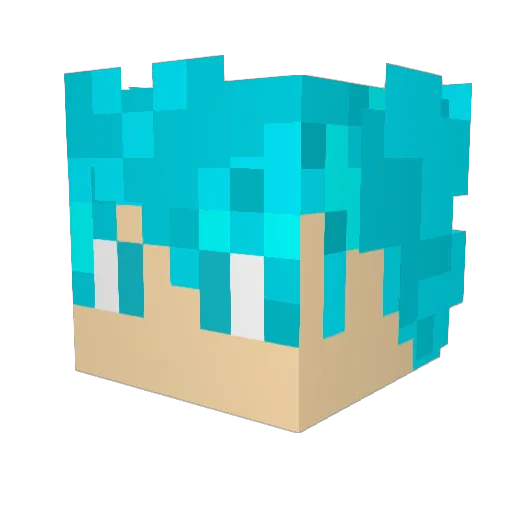 xero1of1 Minecraft avatar head, 3D render