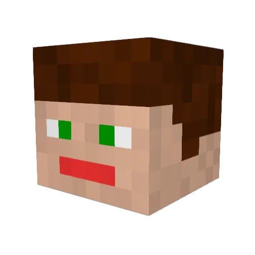 xeros55 Minecraft avatar head, 3D render