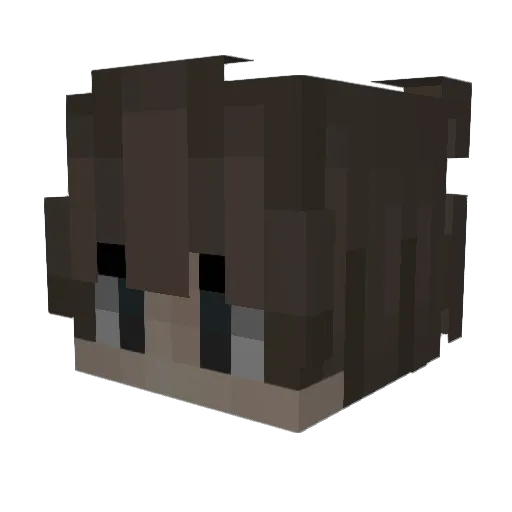 xerove Minecraft avatar head, 3D render