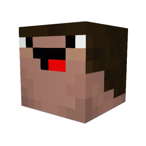 xerox512 Minecraft avatar head, 3D render