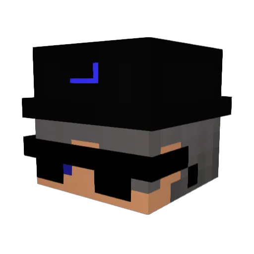 xerpel Minecraft avatar head, 3D render