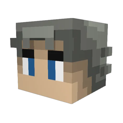 xerrenx Minecraft avatar head, 3D render