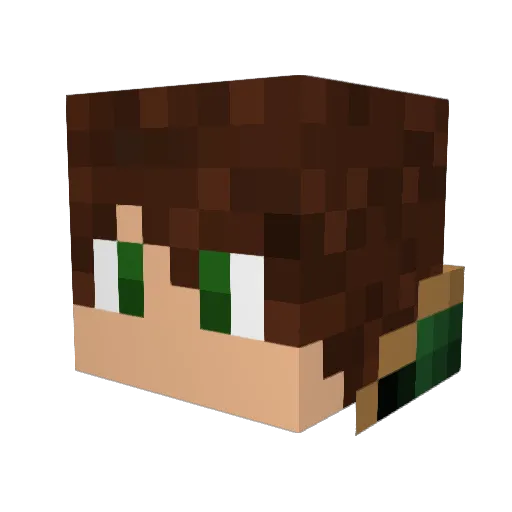 xerxes15 Minecraft avatar head, 3D render