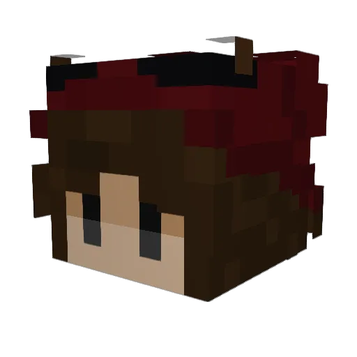 xeshia Minecraft avatar head, 3D render