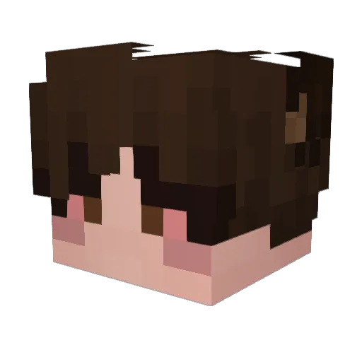 xethab Minecraft avatar head, 3D render