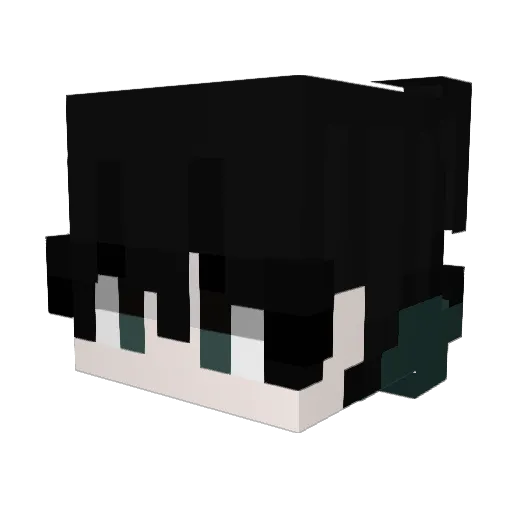 xeuzz Minecraft avatar head, 3D render