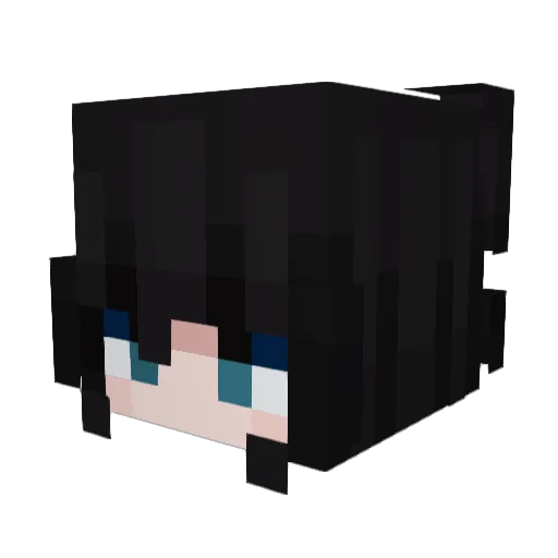 xeyk Minecraft avatar head, 3D render