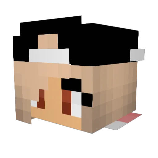 xf_samy Minecraft avatar head, 3D render