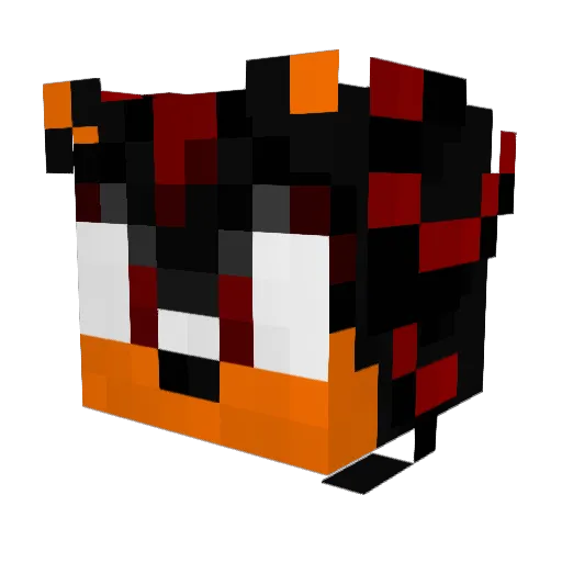 xfinlay Minecraft avatar head, 3D render