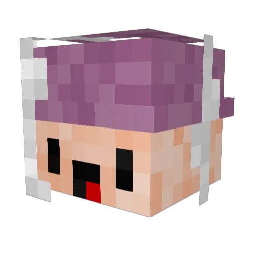 xfirEECz7 Minecraft avatar head, 3D render