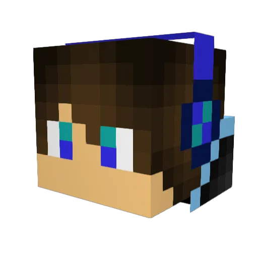 xfive1507 Minecraft avatar head, 3D render