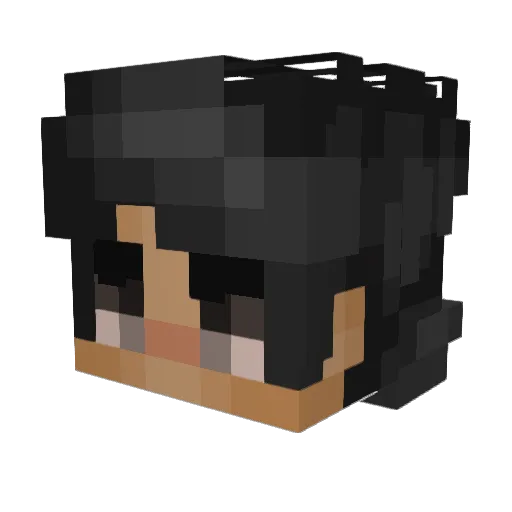 xflvsm Minecraft avatar head, 3D render