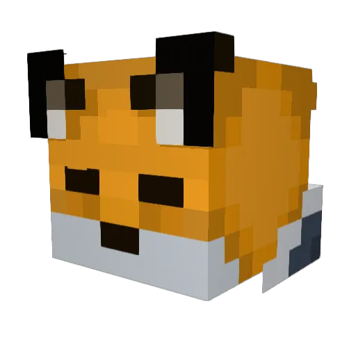xfox360 Minecraft avatar head, 3D render