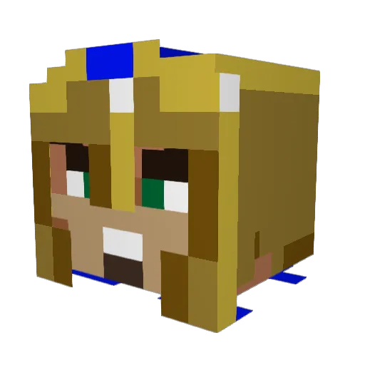 xfrancix321 Minecraft avatar head, 3D render