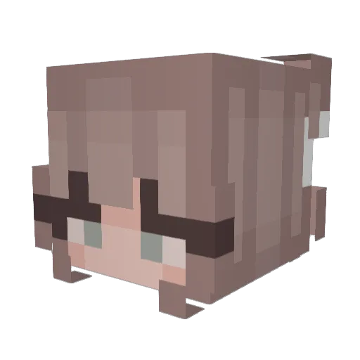 xfuelupx Minecraft avatar head, 3D render
