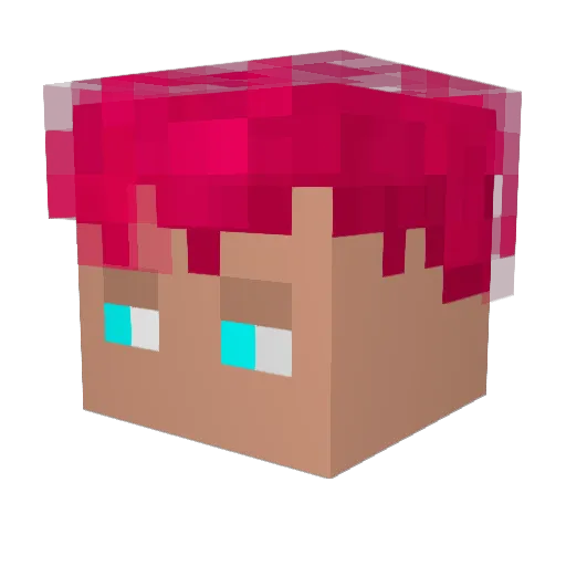 xgenova Minecraft avatar head, 3D render