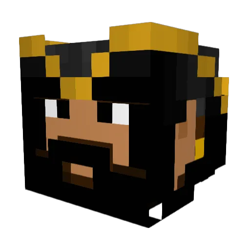 xgogo9 Minecraft avatar head, 3D render