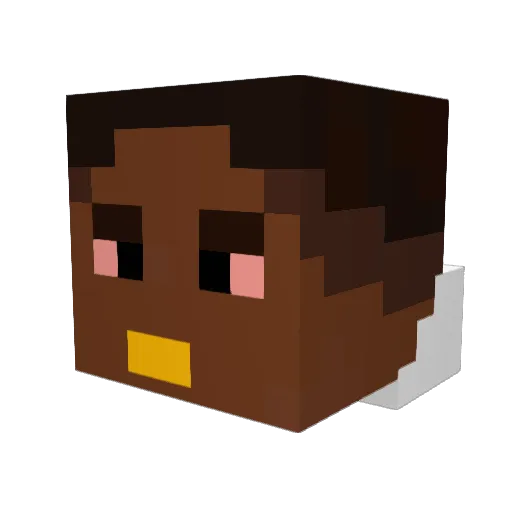 xgorrilajayx Minecraft avatar head, 3D render