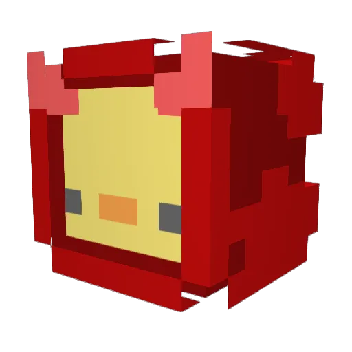 xhanyo Minecraft avatar head, 3D render