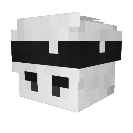 xharlux Minecraft avatar head, 3D render