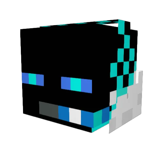 xhedshoot Minecraft avatar head, 3D render