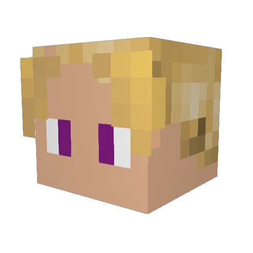 xhenrylx Minecraft avatar head, 3D render