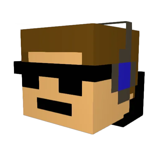 xhiba14 Minecraft avatar head, 3D render