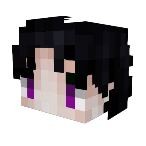 xhlt Minecraft avatar head, 3D render