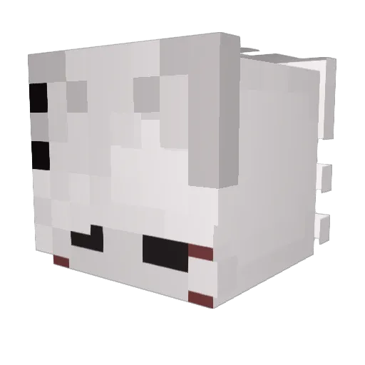xhma Minecraft avatar head, 3D render