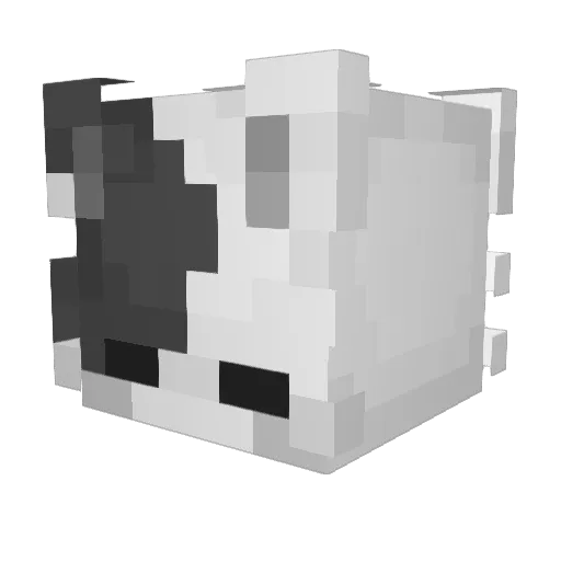 xhtmxm Minecraft avatar head, 3D render