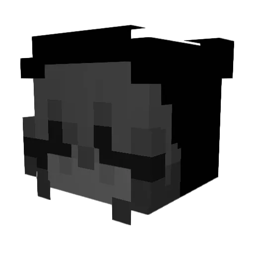 xhvrtxss Minecraft avatar head, 3D render