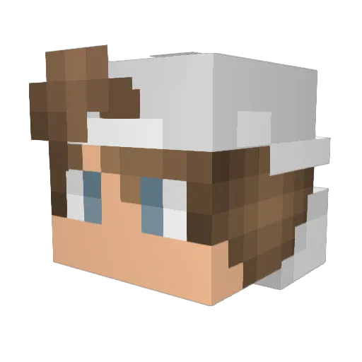 xiJulianxi Minecraft avatar head, 3D render